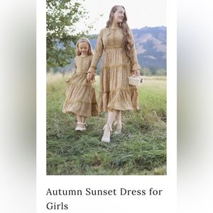 Autumn Sunset Dress for Girls NWOT 💛